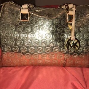 Metallic Gold Michael Kors Bag